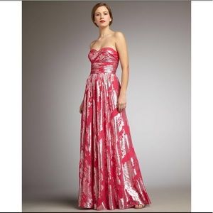 Aidan Mattox Full Length Strapless Dress